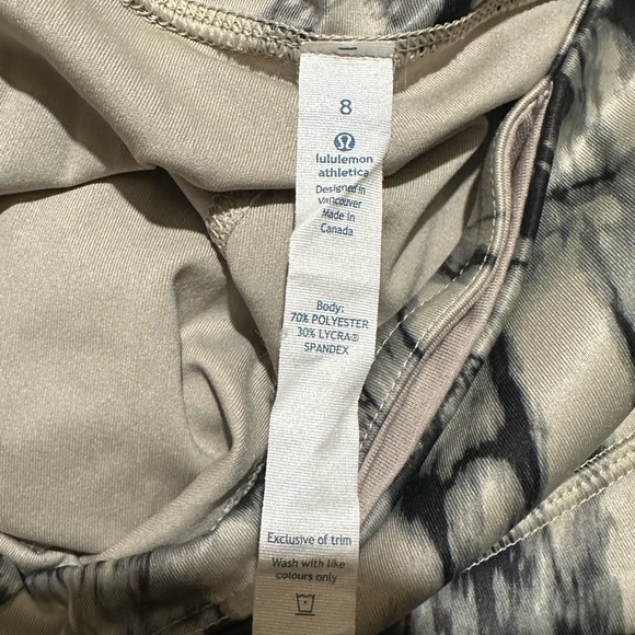 Lululemon Wunder Under Crop Leggings 8 Luxtreme Marble Mid Rise Pocket - Picture 5 of 15